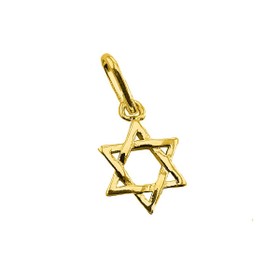 Imagem do produto Pingente da Estrela de Davi Liso Vazado Folheado a Ouro 18K
