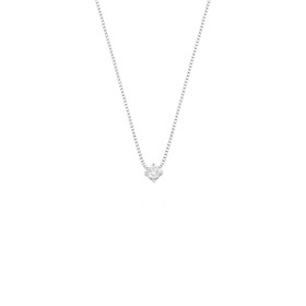 Imagem do produto Colar Solitário Moissanite 4MM Ponto de Luz em Prata 925