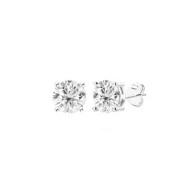 Imagem do produto Brinco Solitário Moissanite 8MM Ponto de Luz em Prata 925