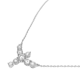 Imagem do produto Colar Espirito Santo Moissanite 6MM Ponto de Luz em Prata 925