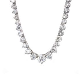 Imagem do produto Colar Moissanite Riviera 5mm com Degradê Crescente em Prata 925