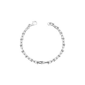 Imagem do produto Pulseira Elos com Esferas Lisas em Prata 925