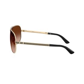 Imagem do produto Óculos Solar Versace Aviador Dourado com Lente Marrom Degradê Metal