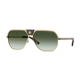 Imagem do produto Óculos Solar Versace Aviador Dourado Lente Verde Metal