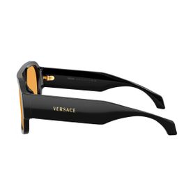 Imagem do produto Óculos Solar Versace Aviador Preto com Lente Laranja Acetato