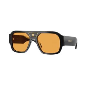 Imagem do produto Óculos Solar Versace Aviador Preto com Lente Laranja Acetato