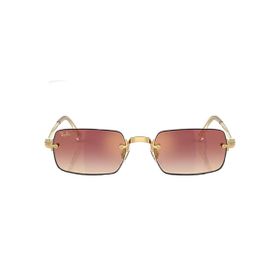 Imagem do produto Óculos Solar Ray-Ban by A$AP Rocky Dourado e Vermelho Metal