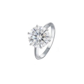 Imagem do produto Anel Solitário Moissanite 11MM Ponto de Luz em Prata 925