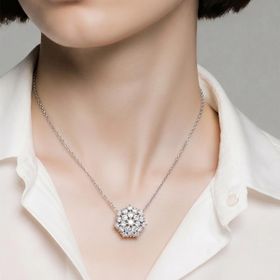 Imagem do produto Colar Floco de Moissanite 2.5MM Pontos de Luz em Prata 925