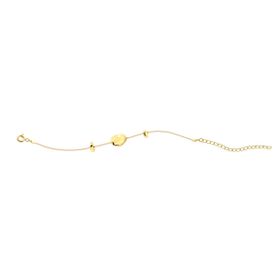 Imagem do produto Pulseira com Pingentes Orgânicos Oval Liso Folheado a Ouro 18K