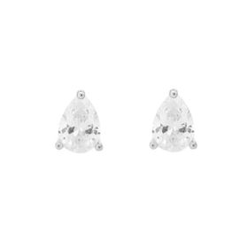 Imagem do produto Brinco Gota 6X9MM Moissanite 3 Garras Liso em Prata 925