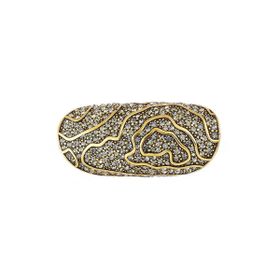 Imagem do produto Anel Maxi Strass Animal Print Ouro Vintage by Hector Albertazzi