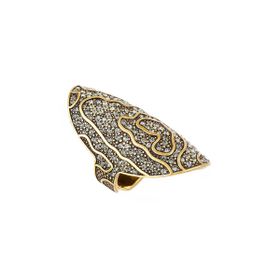 Imagem do produto Anel Maxi Strass Animal Print Ouro Vintage by Hector Albertazzi