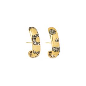 Imagem do produto Brinco Midi Animal Print Ouro Vintage by Hector Albertazzi