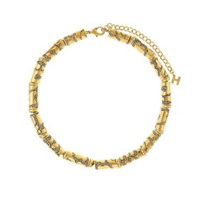 Imagem do produto Colar Choker Duo Animal Print Ouro Vintage by Hector Albertazzi