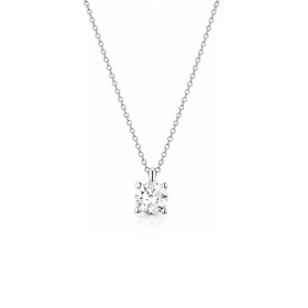 Imagem do produto Colar Solitário Ponto de Luz Moissanite 10Pts em Ouro Branco 10K