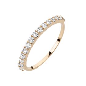 Imagem do produto Anel Meia Aliança Cravejada de Moissanite 3Pts em Ouro 10K