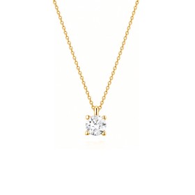 Imagem do produto Colar Solitário Ponto de Luz Moissanite 10Pts em Ouro 10K