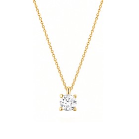 Imagem do produto Colar Solitário Ponto de Luz Moissanite 20Pts em Ouro 10K