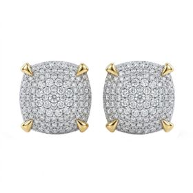Imagem do produto Brinco Chuveiro de Brilhante 1,34CT Quadrado em Ouro 18K