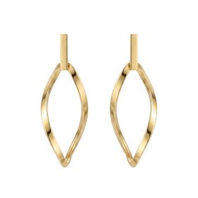 Imagem do produto Brinco Fio Quadrado Grosso Liso em Ouro 18K