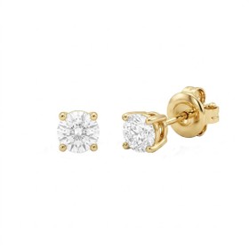 Imagem do produto Brinco Solitário Ponto de Luz 2 Brilahntes 0,40CT 20Pts em Ouro18K