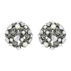 Imagem do produto Brinco Stud Conceito Pérola Camélia Prata Boho by Hector Albertazzi