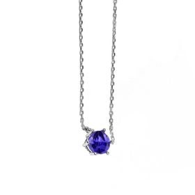 Imagem do produto Colar Ponto de Luz 6 Garras 7MM Tanzanita em Prata 925