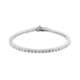 Imagem do produto Pulseira Riviera de Moissanite 2.5MM Máleavel em Prata 926