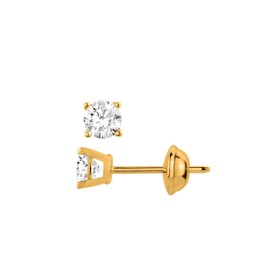 Imagem do produto Brinco Solitário Ponto de Luz 10Pts Moissanite em Ouro 10K
