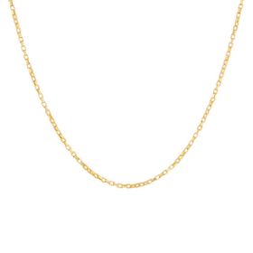 Imagem do produto Colar Elo TIijolinho Longo Fino Liso 60CM Folheado a Ouro 18K