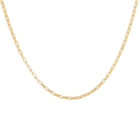 Imagem do produto Colar Elo Tijolinho Longo 70CM Folheado a Ouro 18K