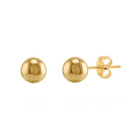 Imagem do produto Brinco Bola Lisa Folheado a Ouro 18k
