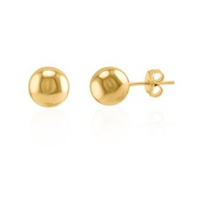 Imagem do produto Brinco Esfera Lisa Folheado a Ouro 18K