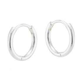 Imagem do produto Brinco Argola Grande de Click Lisa em Prata 925