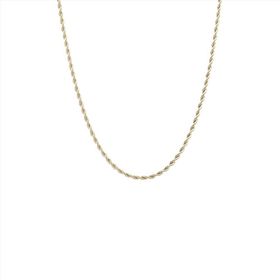 Imagem do produto Colar 50CM Cordão Baiano Elos Torcidos Folheado a Ouro 18K