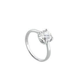 Imagem do produto Anel Solitário Moissanite 7MM Aro Liso em Prata 925