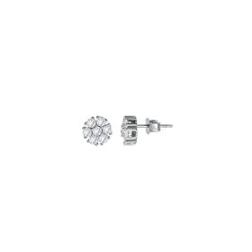 Imagem do produto Brinco Flor de Moissanites 0,6CT Pontos de Luz em Prata 925