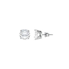 Imagem do produto Brinco Moissanite 10MM Solitário Ponto de Luz em Prata 925