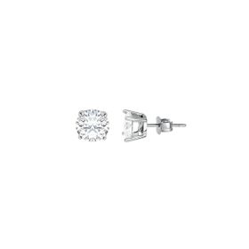 Imagem do produto Brinco Moissanite 9MM Solitário Ponto de Luz em Prata 925