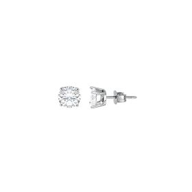 Imagem do produto Brinco Moissanite Solitário 8MM Ponto de Luz em Prata 925