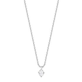 Imagem do produto Colar Moissanite 0.5CT Navete 4 Garras em Prata 925