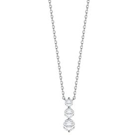 Imagem do produto Colar Moissanite 1.6CT 3 Pontos de Luz Pendente em Prata 925