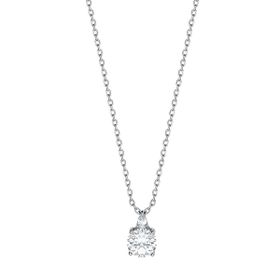Imagem do produto Colar Moissanite 6MM Solitário com Pingente em Formato de Gota em Prata 925