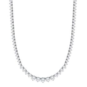 Imagem do produto Colar Riviera Crescente Moissanites 15CT em Prata 925