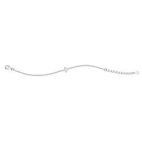 Imagem do produto Pulseira Moissanite 0.3CT com Ponto de Luz Solitário em Prata 925
