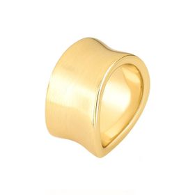 Imagem do produto Anel Statement Fosco Orgânico Folheado a Ouro 18K