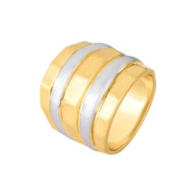 Imagem do produto Anel Statemente MIX Crushed Lines Folheado a Ouro 18K