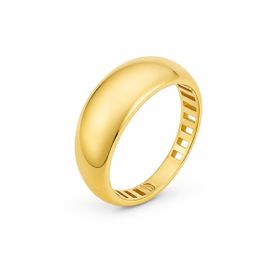 Imagem do produto Anel Aro Abaluado Polido em Ouro 18K