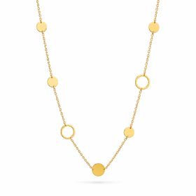 Imagem do produto Colar Círculos Lisos e Vazados em Ouro 18K